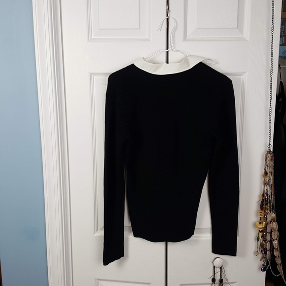 Ralph Lauren black and white sweater shirt combo M - Picture 6 of 8